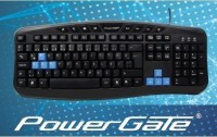 POWERGATE KB-X5 Q Multimedya KLAVYE USB (Siyah) 