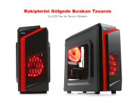 DARK F40 400W 2 KIRMIZI LED FAN USB3.0 PENCERELI MATX KASA