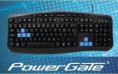 POWERGATE KB-X5 Q Multimedya KLAVYE USB (Siyah) 